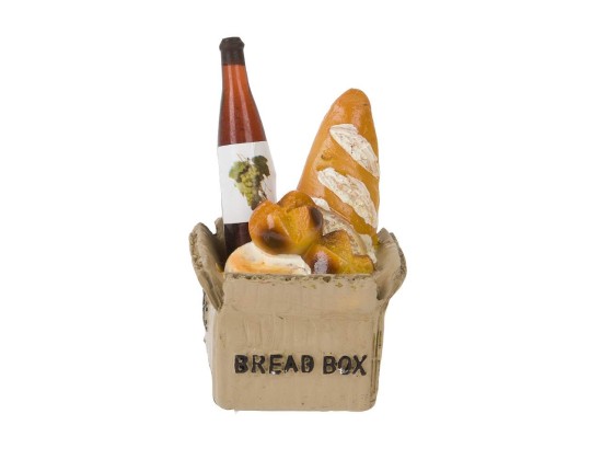 Фигурка декоративная (магнит) Bread box 4*3,5*6см. (4вида) (min12) (полистоун) (транспортная упако