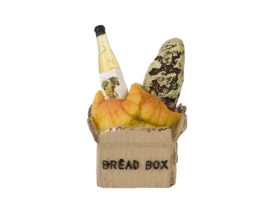 Фигурка декоративная (магнит) Bread box 4*3,5*6см. (4вида) (min12) (полистоун) (транспортная упако