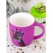 Кружка фарфоровая (с силиконовым напылением) Soft touch v=340мл (6видов) (подарочная упаковка)