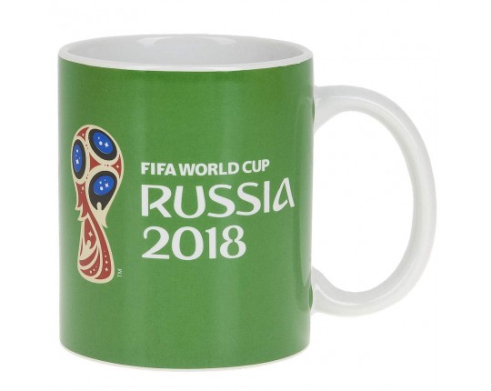 Кружка керамическая ЧМ 2018 v=330мл. (min12) (транспортная упаковка) 12979