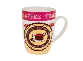 Кружка керамическая Coffee time v=370мл. (4вида) (min12) (транспортная упаковка)