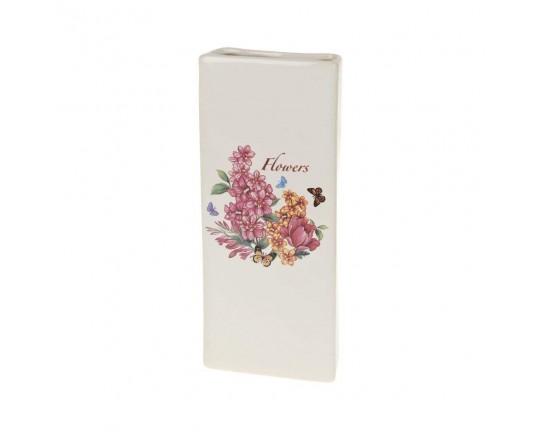 Ваза декоративная (подвесная) Flowers-Loreto 10,5*4*24,5см. (глазурованное покрытие) (без подароч