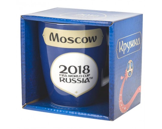 Кружка фарфоровая ЧМ 2018/Moscow v=360мл. (подарочная упаковка)