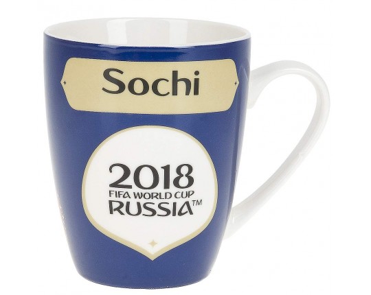 Кружка фарфоровая ЧМ 2018/Sochi v=360мл. (min12) (транспортная упаковка)