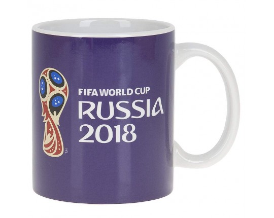 Кружка керамическая ЧМ 2018 v=330мл. (min12) (упаковка шоу-бокс) 12978
