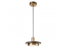 Подвесной светильник Escada 10260/1 LED*12W Brass/Brown marble