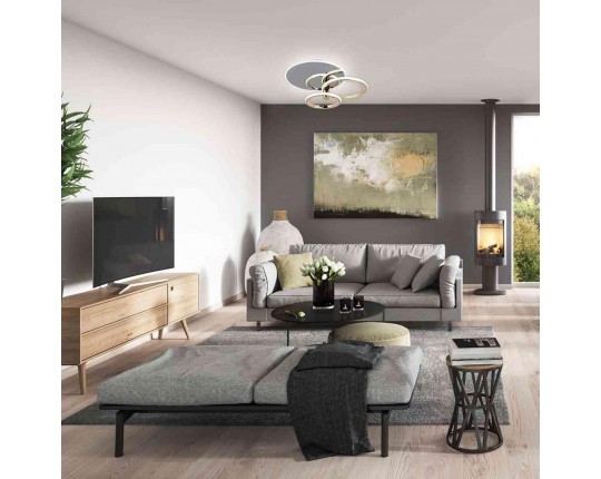 Потолочная светодиодная люстра Escada CONTOUR 10213/2LED BL Chrome