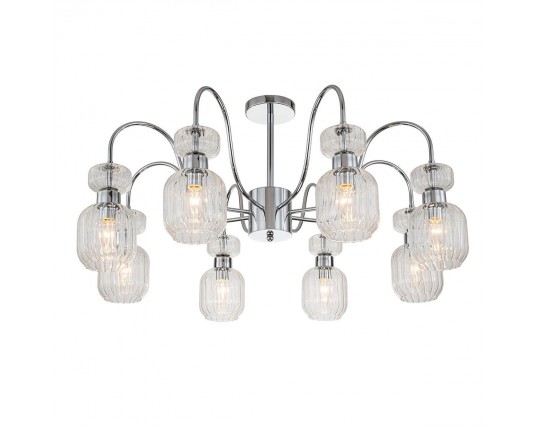 Потолочная люстра Escada Gloss 1141/8PL Chrome/Clear