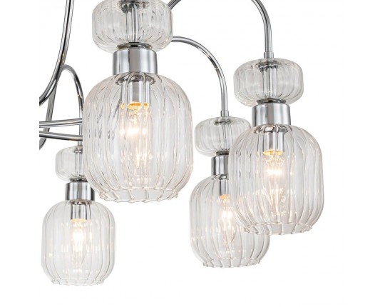 Потолочная люстра Escada Gloss 1141/8PL Chrome/Clear