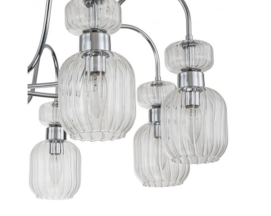 Потолочная люстра Escada Gloss 1141/8PL Chrome/Clear