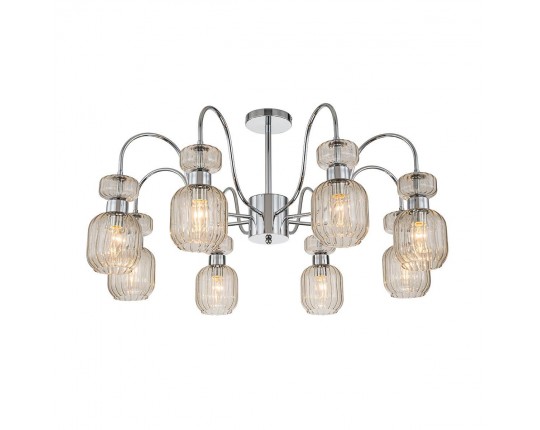 Потолочная люстра Escada Gloss 1141/8PL Chrome/Beige