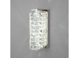 Настенный светильник с хрусталем Eurosvet 40259 LED хром/ прозрачный хрусталь Strotskis
