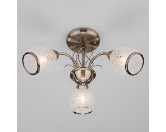 Потолочная люстра античная бронза Eurosvet 30026/3 античная бронза