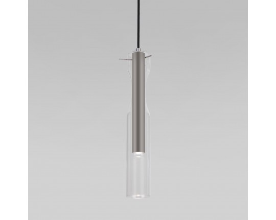 Подвесной светильник LED со стеклянным плафоном Eurosvet 50254/1 LED графит