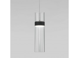 Подвесной светильник Eurosvet 50244/1 LED черный/прозрачный
