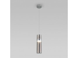 Подвесной светильник Eurosvet 50244/1 LED хром/дымчатый