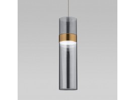 Подвесной светильник Eurosvet 50244/1 LED латунь/дымчатый