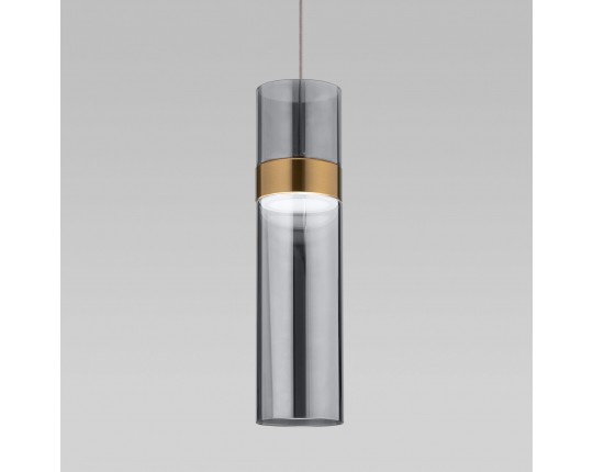 Подвесной светильник Eurosvet 50244/1 LED латунь/дымчатый