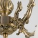 Классическая люстра со стеклянными плафонами Eurosvet 60106/5 античная бронза