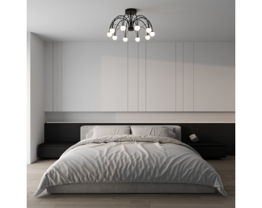 Потолочный светодиодный светильник Ragno Eurosvet 90035/10  LED черный