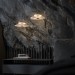 Светодиодный подвесной светильник с мраморным рассеивателем Eurosvet 40342 LED черный