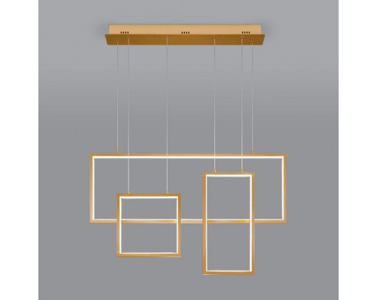 Подвесной светодиодный светильник с пультом управления 90178/3 золото
