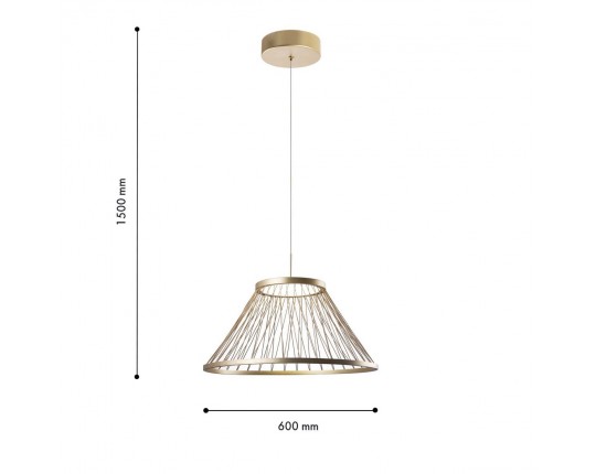 Подвесной светодиодный светильник Favourite Fibra 4634-6P