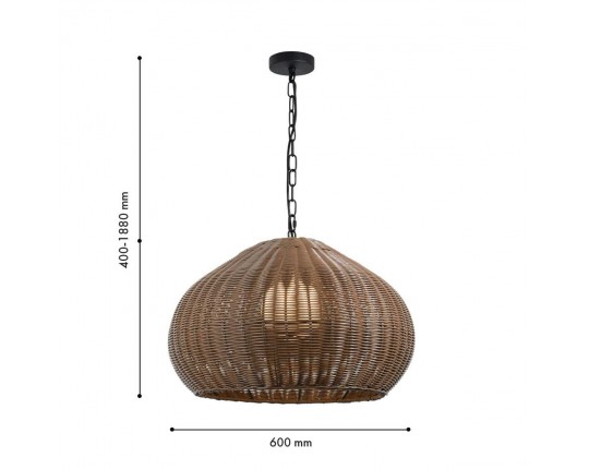 Подвесной светильник Favourite Wicker 4884-1P