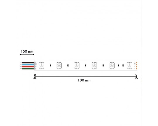 Светодиодная лента Favourite 12W/m 60LED/m 5050SMD RGB 5M 2001-71220
