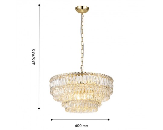 Подвесная люстра Favourite Adamas 4781-12P