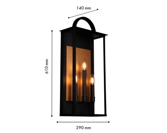 Уличный настенный светильник Favourite Lume 4299-3W