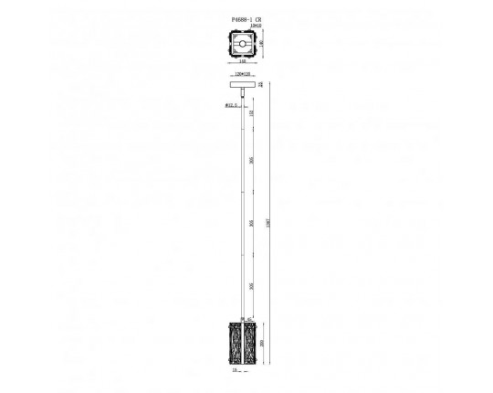 Подвесной светильник iLamp Panorama P4688-1 CR