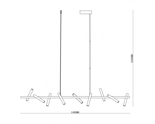 Подвесной светильник iLedex Telescope 2688-140 BR