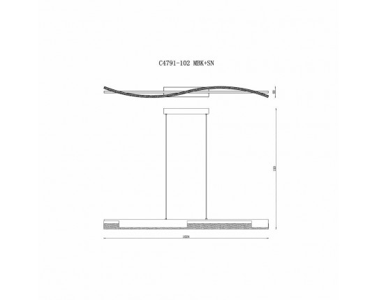 Подвесной светильник iLedex Scorpio C4791-102 MBK+BN