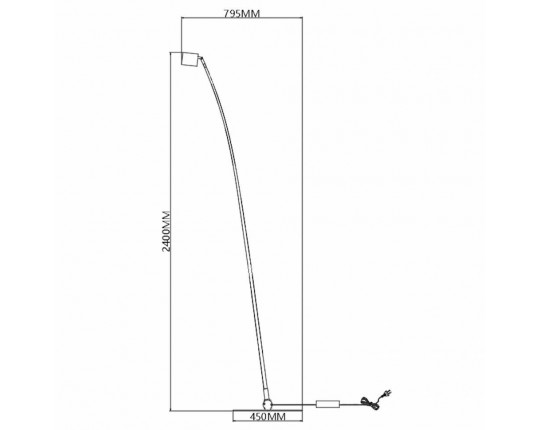 Торшер iLedex Tango 3082F-1 BK