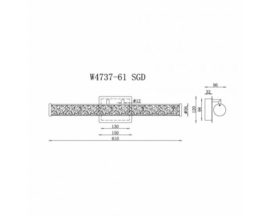 Настенный светильник iLedex Look W4737-61 SGD