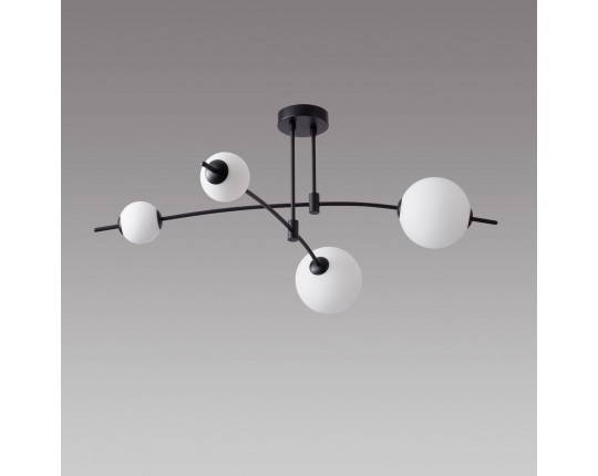 Подвесная светодиодная люстра iLedex Epical 6827-4 BK+WH