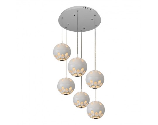 Подвесная светодиодная люстра iLedex Mob P1009-6 WH