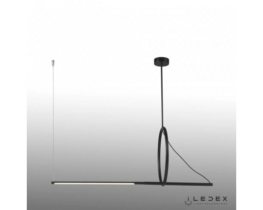 Подвесной светодиодный светильник iLedex Zoom 8075P/S-18W-3000K MBK-WH