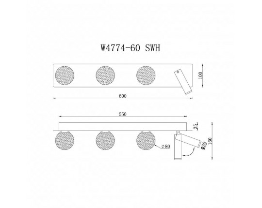 Бра iLedex Telescope W4774-60 SWH