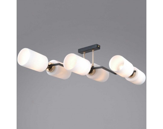 Потолочный светильник ILLUMICO IL0809-6ASQ-25 BK AB NAPLES