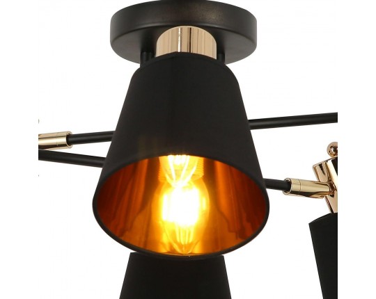 Потолочная люстра Illumico IL6116-6COU-79 BK GD