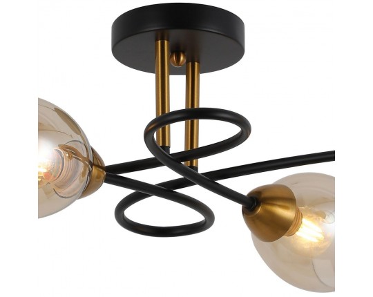 Потолочная люстра Illumico IL8263-4COU-79 BK GD
