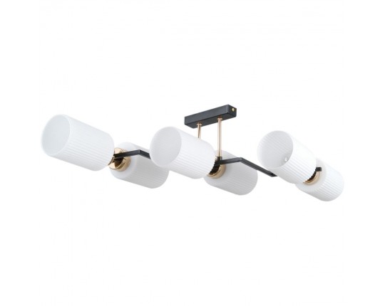 Потолочный светильник ILLUMICO IL0809-6ASQ-25 BK AB NAPLES