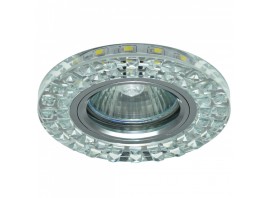 Светильник MR16+LED встраиваемый AL/CLEAR 35Вт+LED 3Вт IL.0026.1503