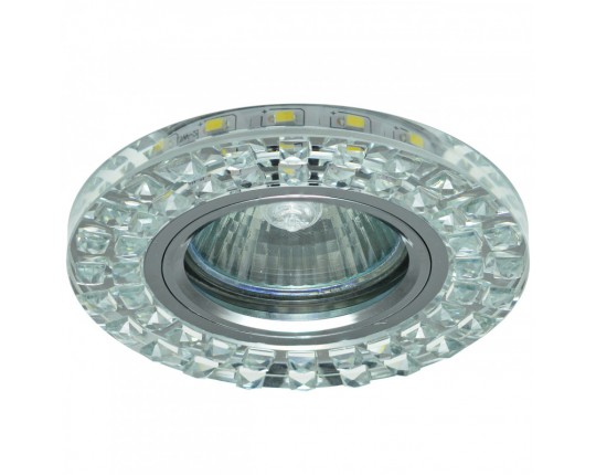 Светильник MR16+LED встраиваемый AL/CLEAR 35Вт+LED 3Вт IL.0026.1503