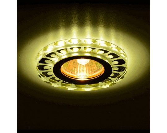 Светильник MR16+LED встраиваемый G/YEllOW MATT 35Вт+LED 3Вт IL.0026.4471