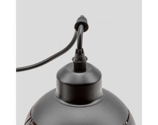 Люстра подвесная 1*60Вт E27 MD.2884-1-P BK+GD