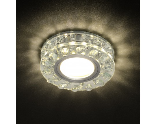 Светильник MR16+LED встраиваемый AL/CLEAR 35Вт+LED 3Вт IL.0026.0703