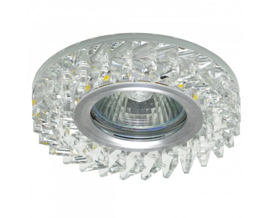 Светильник MR16+LED встраиваемый AL/CLEAR 35Вт+LED 3Вт IL.0026.0103